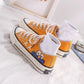 Graffiti Canvas Shoes Women's Korean Student Flat Shoes Retro Port Style Harajuku Sneakers