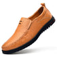 Peas shoes men's leather soft bottom driving shoes men's casual shoes Flat men's peas shoes