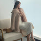 Winter and Spring Fashion Imitation Raccoon Fur Woven Fur Coat Female Mid-length Haining Fur Coat
