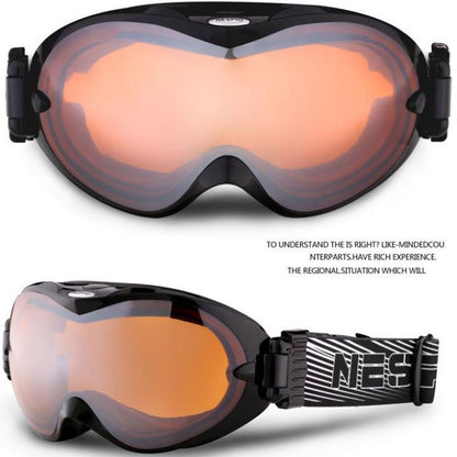 Ski Goggles Double Anti-fog Glasses for Men and Women Cocaine Myopia Glasses Adult Mountaineering Snow Protective Eyepiece Equipment