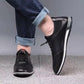 Men's Shoes Winter Fleece Soft Bottom Casual Leather Shoes All-match Trendy Shoes Non-slip Warm Cotton Shoes