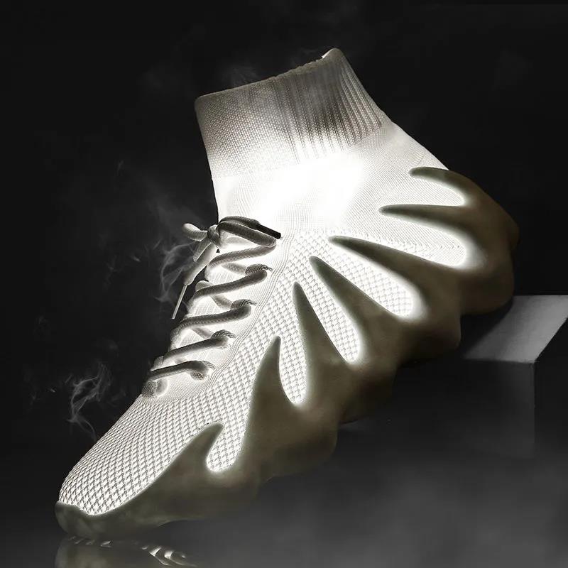 Korean Style Trendy All-match Socks Shoes Teen Student Trendy Shoes Men's High Top Sneakers