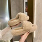 Fashionable Furry Cotton Slippers Ladies Slippers Keep Warm In Autumn and Winter Leisure Home Furnishing