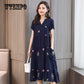 Summer Women Boho Style Print Beach Dress Vestidos Women Midi Party dress