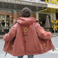 Autumn and Winter Imitation Lamb Wool Coat Korean Thick Loose Cotton Coat Wide Casual Hooded Women's Cotton Coat