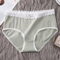 95 Cotton Panties Women's Mid-waist Lace Hip Lift Comfortable Breathable Seamless Spring and Summer Triangle