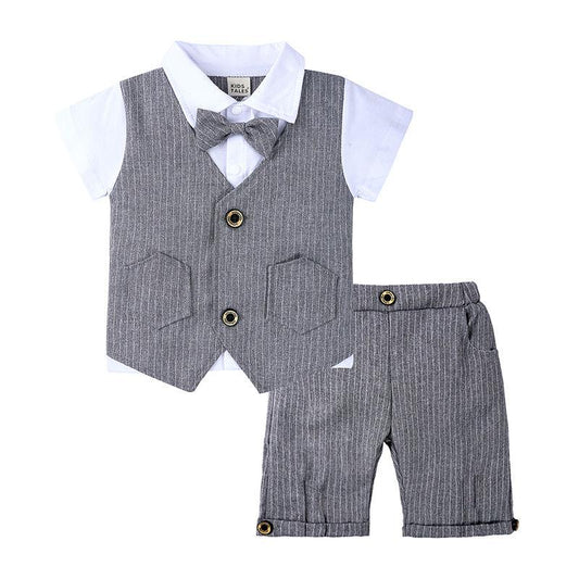 Baby Formal Suit Infant Blazer Toddler Gentleman Tuxedo Outfit Wedding Birthday Gift Clothes Set