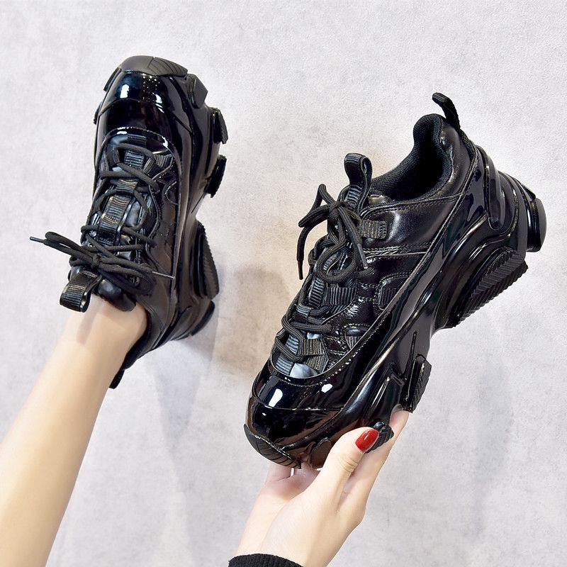 Women Sneakers Casuals Height Increasing Female Chunky Shoes thick-soled sports shoes casual running shoes