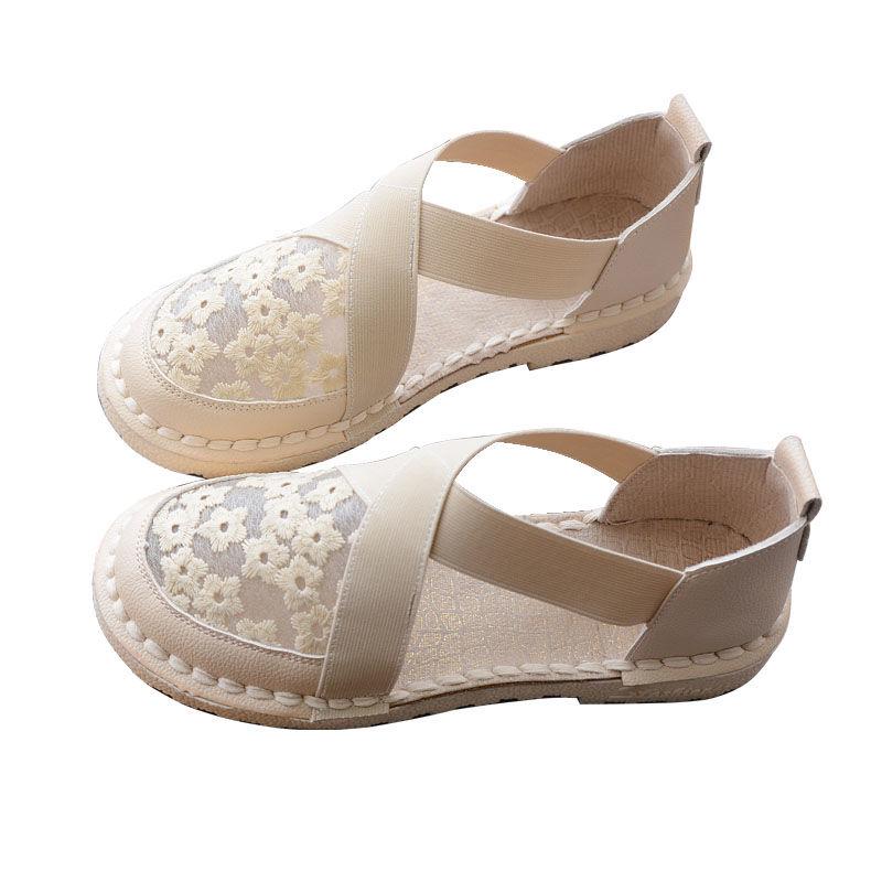 Sandals Women's Moccasins Gentle Shoes Flat Sandals  Loafers Women