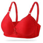 Fashionable Jacquard Thin Breathable Large Size Bra Gather No Steel Ring Full Cup Shape Top Support Anti Sagging Bra