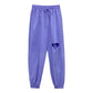 Women's Gray Sweatpants Loose Feet Summer Thin Casual Looking Thin All-match Purple Pants Hole Harem Sweatpants