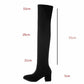 Over-the-knee Boots Women's Autumn and Winter High-heeled 5cm Stovepipe Boots Long Tube Women's Boots All-match Boots
