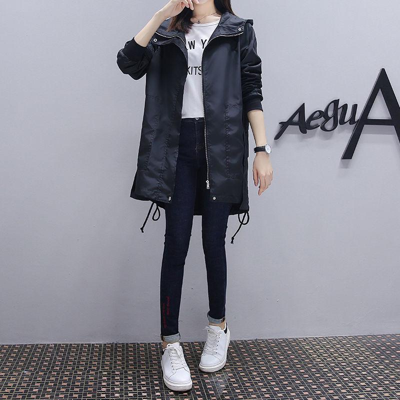 Women Fashion Holiday Comfortable Loose Trench Coat Professional  Temperament Solid Girls  Outdoor