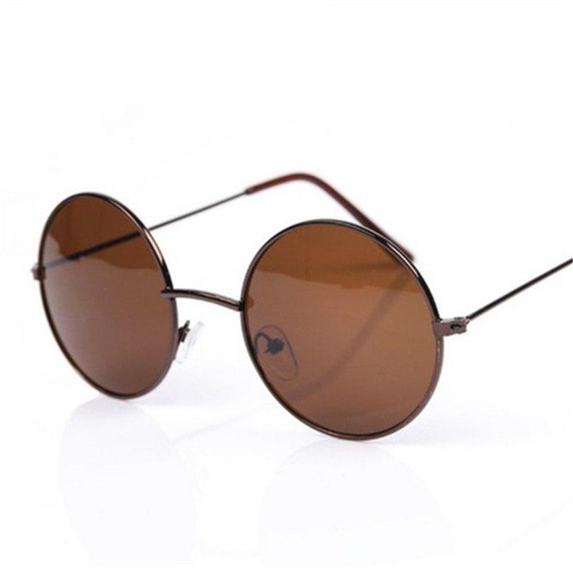 Mirrored Retro Round Sunglasses Men Women Brand Designer Female Male Sun Glasses Men's Women's Vinta