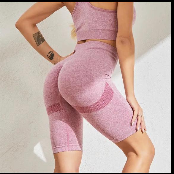 Women Summer Seamless Shorts Gym Push Up Fitness Sports Leggings High Waist Skinny Short Pants Casual Workout Shorts