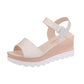 Summer Sandals Women's Platform Platform High-heeled Platform Belt Buckle Mid-heel High-heeled Sandals Women's Platform High-heeled Sandals