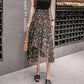 Long Chiffon Skirt Women Fashion 2020 Summer High Waist Floral Print Holiday Boho Beach Skirt Female