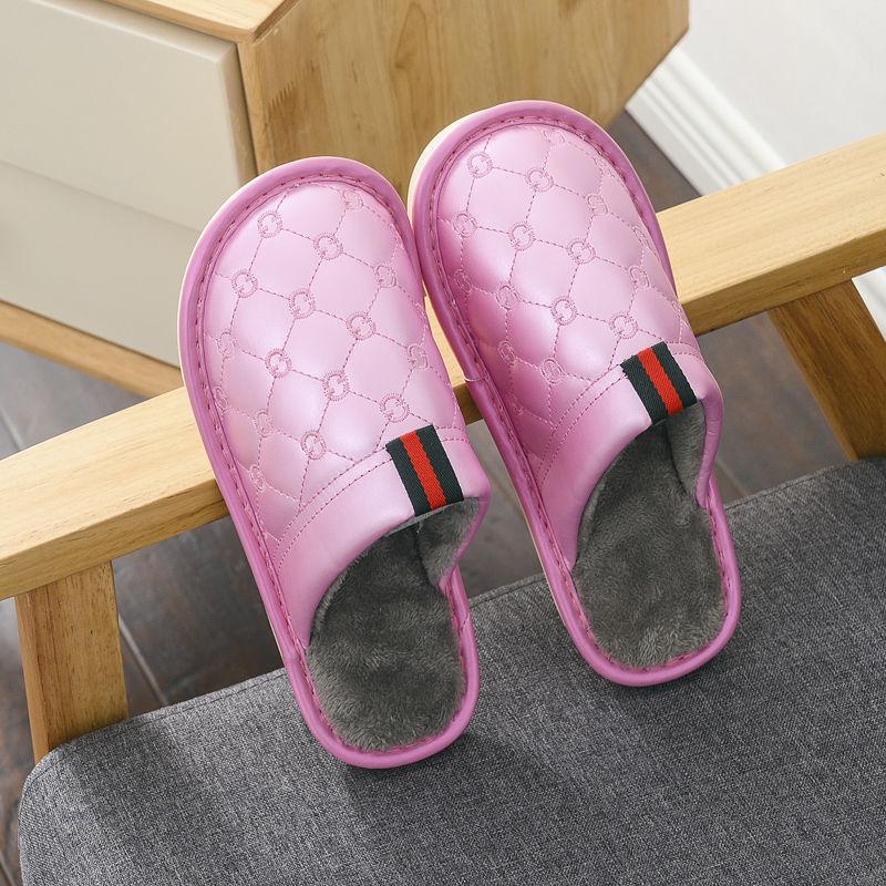 Indoor Non-slip and Dirt-resistant Cotton Slippers To Keep Warm Autumn and Winter Flat Shoes Fashion Casual