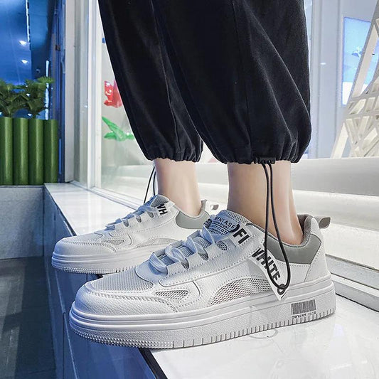 2021 New Summer Mesh Breathable Small White Board Shoes Men's Trend All-match Sports Casual Shoes