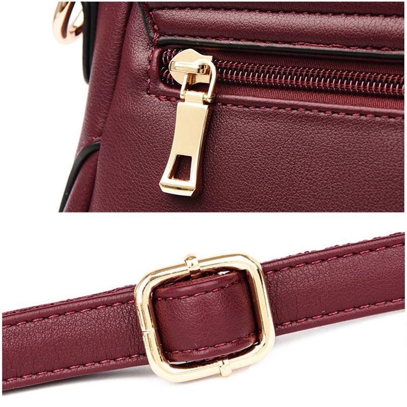 Women Shoulder Messenger Bags Casual Female Crossbody Bags Soft Surface Genuine Leather Cowhide Two Shoulder Straps Adjustable