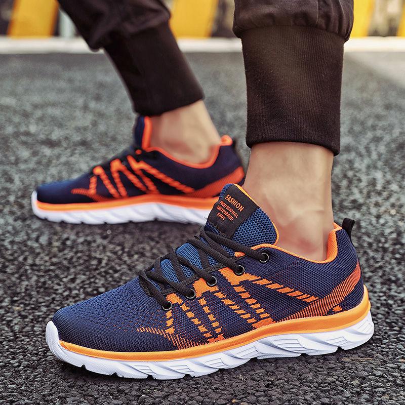 Shoes Men's Sports Shoes Summer Hollow Mesh Running Shoes Lightweight Plus Size Deodorant Breathable Mesh Shoes