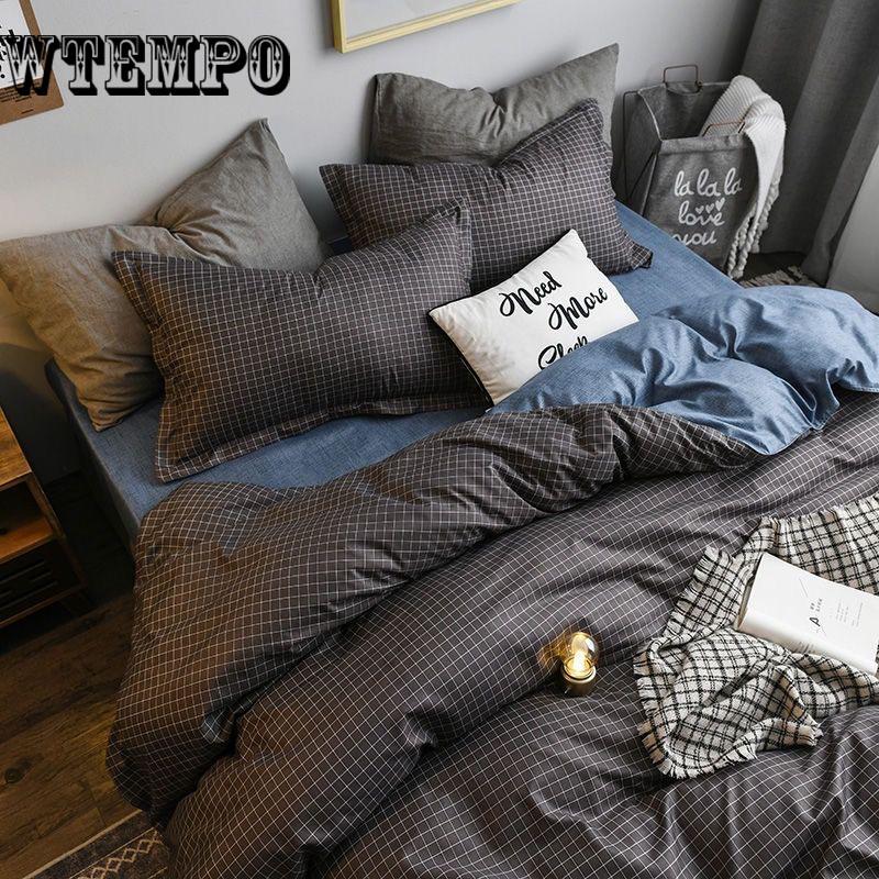 Bedroom Bed Linen Set Printing Patterns Microfiber Duvet Cover Set Pillowcase Bedding Set