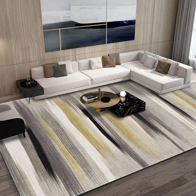 Simple Living Room Carpet Rectangular Coffee Table Floor Mats Nordic Geometric Sofa Coffee Table Bedroom Large Area Carpet