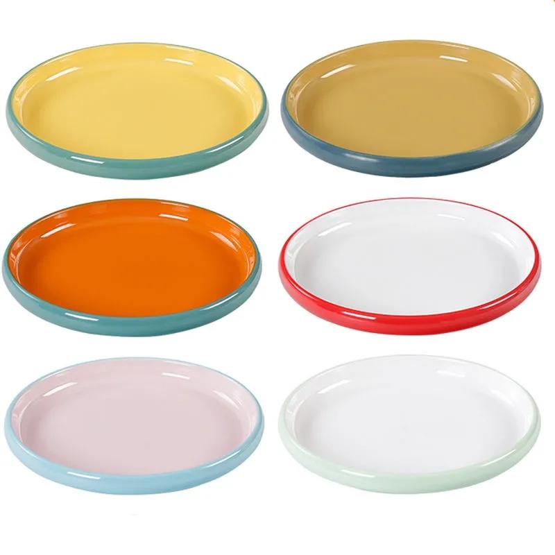 Chinese Style Restaurant Hotel Melamine Two-color Set of Four-piece Creative Anti-fall Imitation Porcelain Tableware