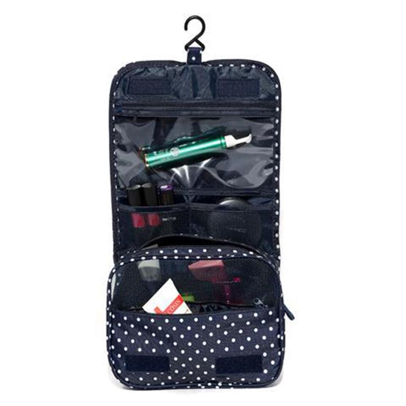 Foldable makeup bags Cosmetic bag Zippered case portable Hanging Toiletry Organizer for Women Girls