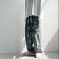 Chinese Tide Brand Denim Trousers New Sunflower Print Loose Version Men's and Women's Trend Neutral Pants
