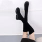 Women's Winter Plush Velvet Over-the-knee Boots Women's High-top Shoes Thick-soled High-tube Boots Women's Elastic Boots Winter Shoes
