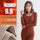 Seamless Thermal Underwear Ladies Plus Velvet Thick Autumn Clothes Long Trousers Set Fever Winter Body Bottoming Shirt