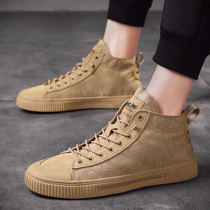 Summer Men's Korean High-top Canvas Shoes Trendy Student Sports Shoes Men's Casual Sneakers
