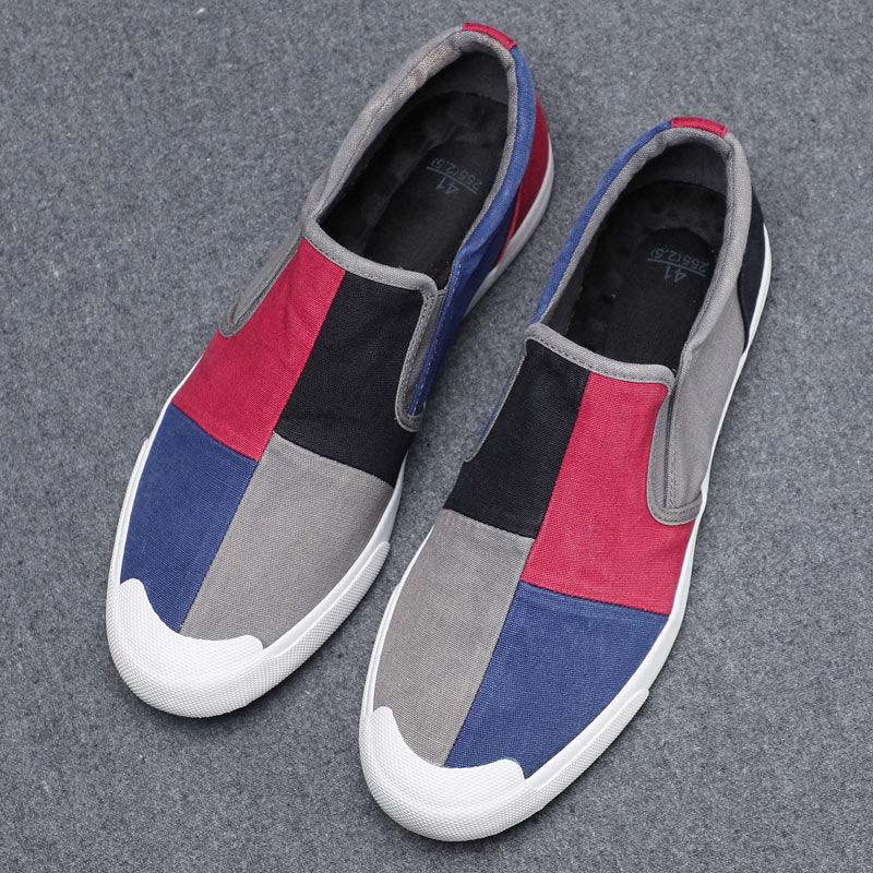 Plus Size 38-44 Summer Men Canvas Sneakers Comfortable Running Basketball Shoes Breathable Shockproof Non-slip Shoes