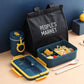 Wheat Straw Insulated Lunch Box Student Three-grid Japanese-style Lunch Box Female Portable Microwave Oven Fresh-keeping Office Worker Lunch Box