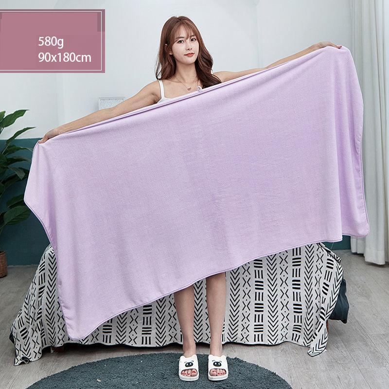 The Thickened Coral Fleece Bath Towel for Household Use Is Softer Than Pure Cotton Water-absorbing Quick-drying and Non-linting Fabric Soft