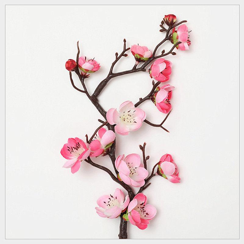 Plum Blossom Simulation Flower Winter Plum Fake Flower Chinese Home Decoration Silk Flower Living Room Decoration Plastic Flower Branch