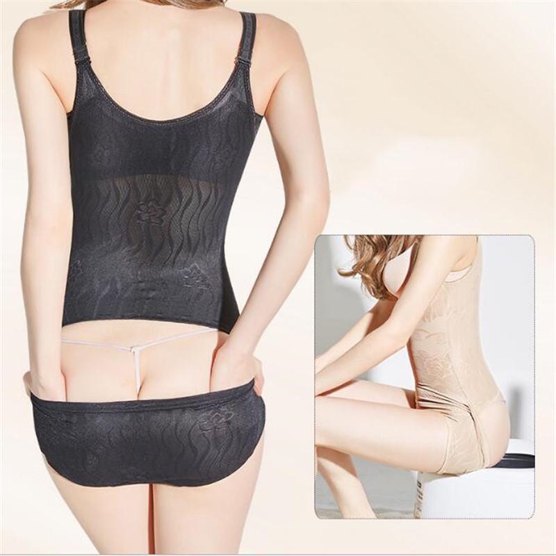 Latex Full Body Shaper Shapewear Waist Cincher Underbust Bodysuit Jumpsuit Pants Slimming Corset