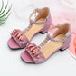 Children's Roman Shoes  Girls' Sandals  Fashion High-heeled Korean Version  Big Children's Soft-soled Little Girl Princess Shoes
