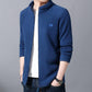 Men's Stand Collar Fleece Jacket Long Sleeve Warm Casual Jacket Double Sided Fleece Solid Color Cardigan Soft Fabric Zipper Jacket