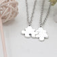 Best Friends Pendant Necklace Two-Piece Splicing Necklace Jewelry