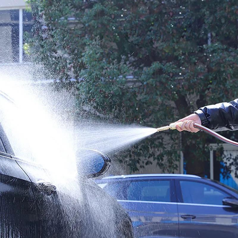 High Pressure Car Wash Water Gun Household Pure Copper Direct Spray Gun Watering Tool Nipple Pressure Gun Flushing Tool Car