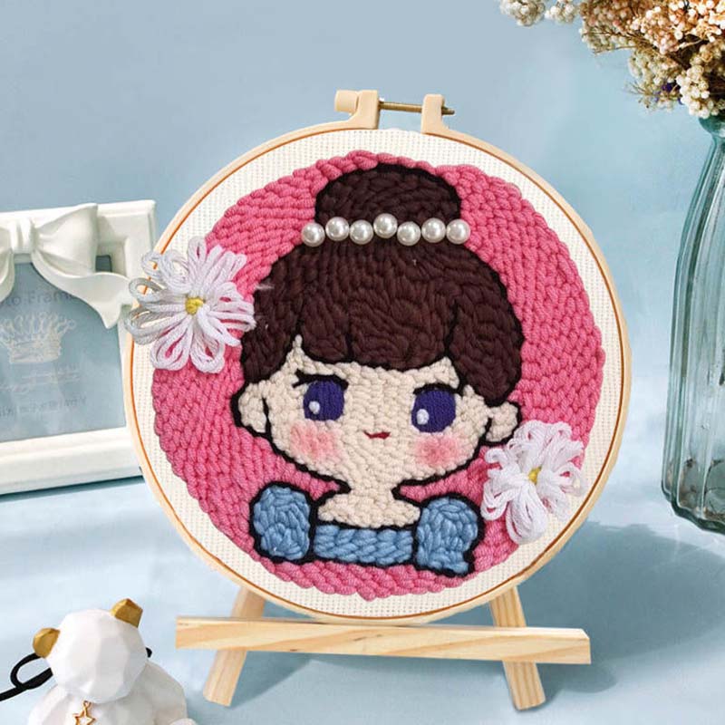 DIY Handmade Material Package Unstitched Without Stand Poke Poke Le Suit Handmade Embroidery