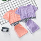 Girls Summer Sportswear Breathable Fashion Short-sleeved + Trousers Sports Suit Children's Dance Costumes Two-piece Set
