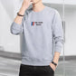 Cotton Round Neck Sweater Men's Autumn Trend Loose Long Sleeves Learn All-match Thin Print Sweatshirts