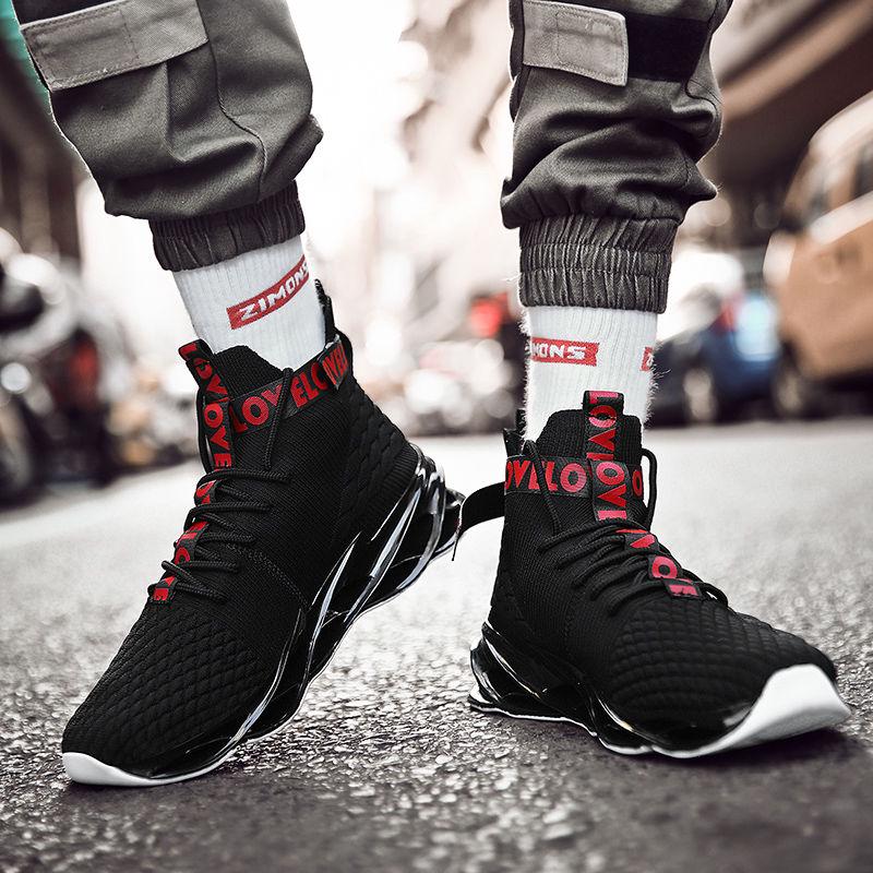 Blade men's shoes white shoes increase casual high-top shoes men's tide shoes sports running shoes