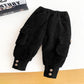 Winter Kid Thick Fleece Trousers Autumn 2-5Y Children Straight Warm Sports Pant Baby Girl Boy Elastic Waist Jogger Sweatpant for Boy