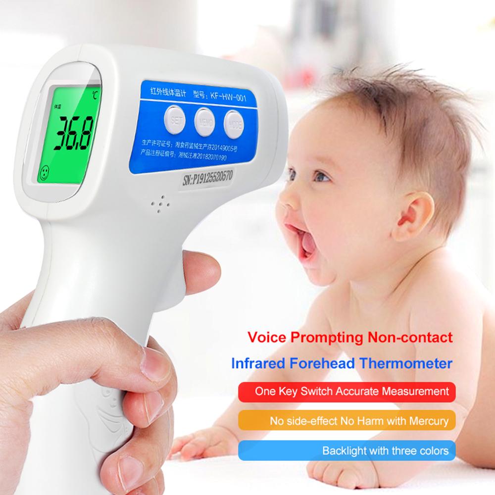 Professional Non-Contact Digital IR Infrared Body Fever Thermometer Children Forehead for Baby/Adult