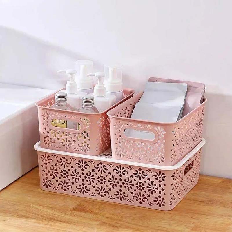 Openwork Storage Basket Cosmetic Clothing Snack Desktop Storage Box