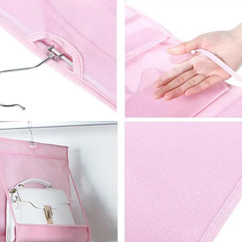 Transparent Bag Storage Hanging Bag Female Bag Storage Artifact Closet Wall-mounted Storage Bag Hanging Closet Storage Bag